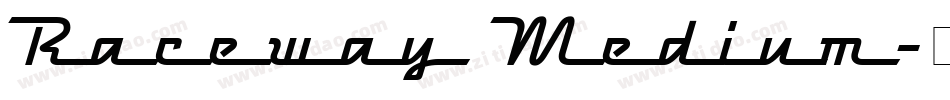 Raceway Medium字体转换